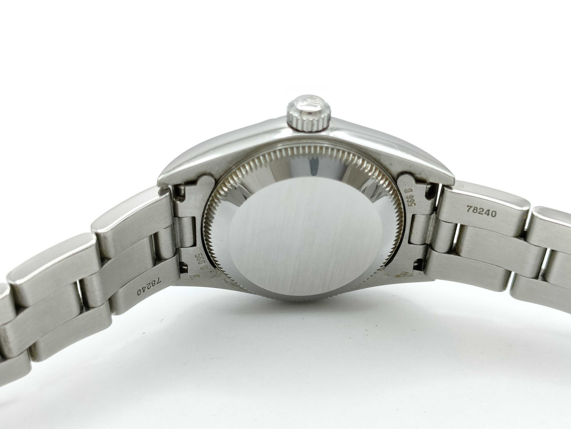 ROLEX 76080 A892605 Blue Dial Oyster Women's Watch