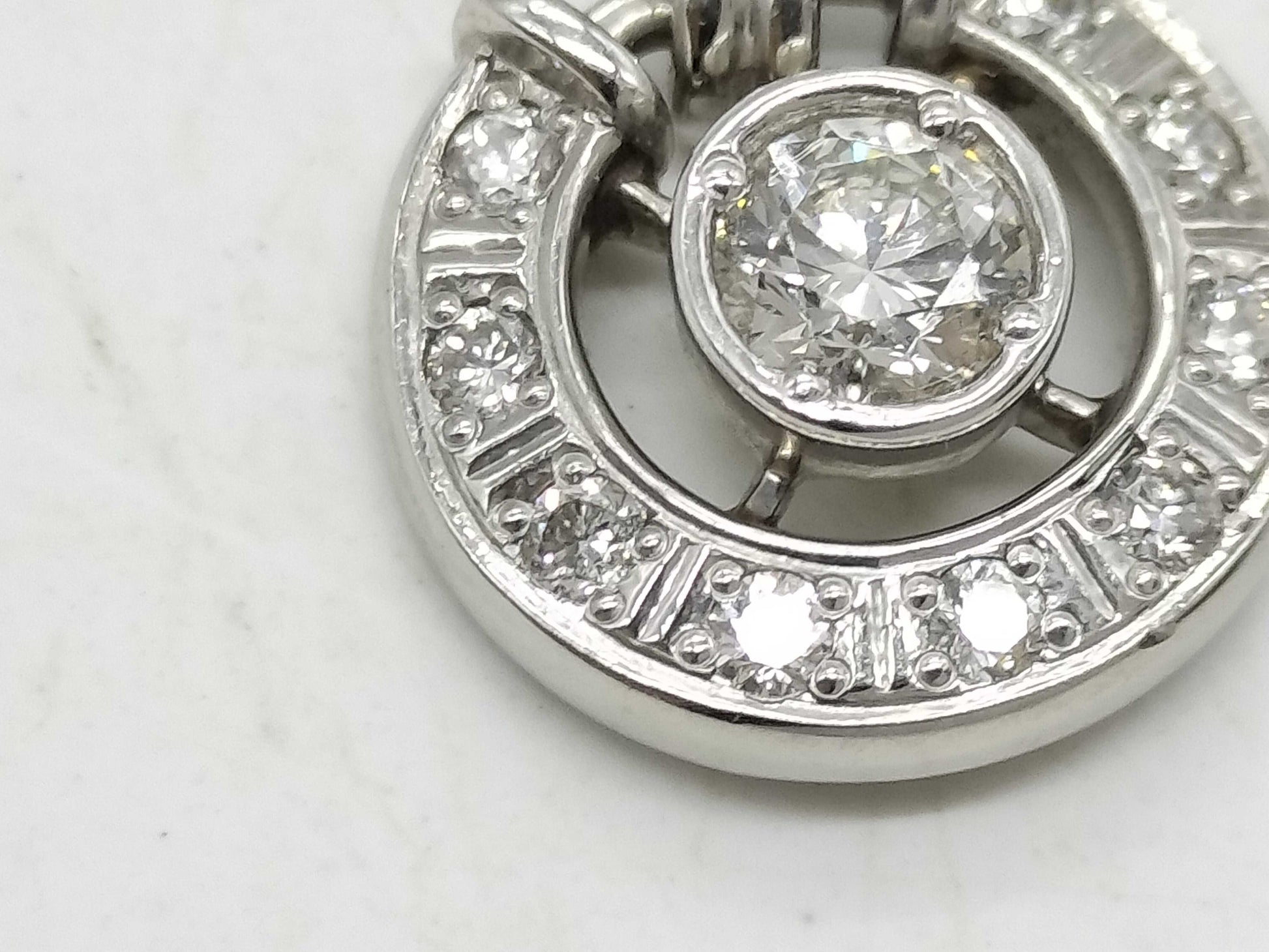 D0.20ct FD0.10ct Pt900/Pt850 4.7g Necklace 