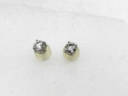 D0.17ct/0.14ct Pt900 0.8g Earrings 