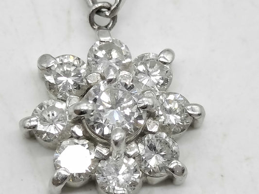 D1.00ct Pt900/Pt850 6.8g Necklace 