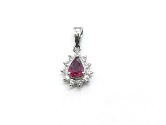 R0.41ct D0.21ct Pt850 1.1g Pendant Top 
