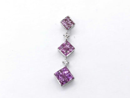 S 0.45ct D 0.01ct K18WG 1.1g Pendant Top 