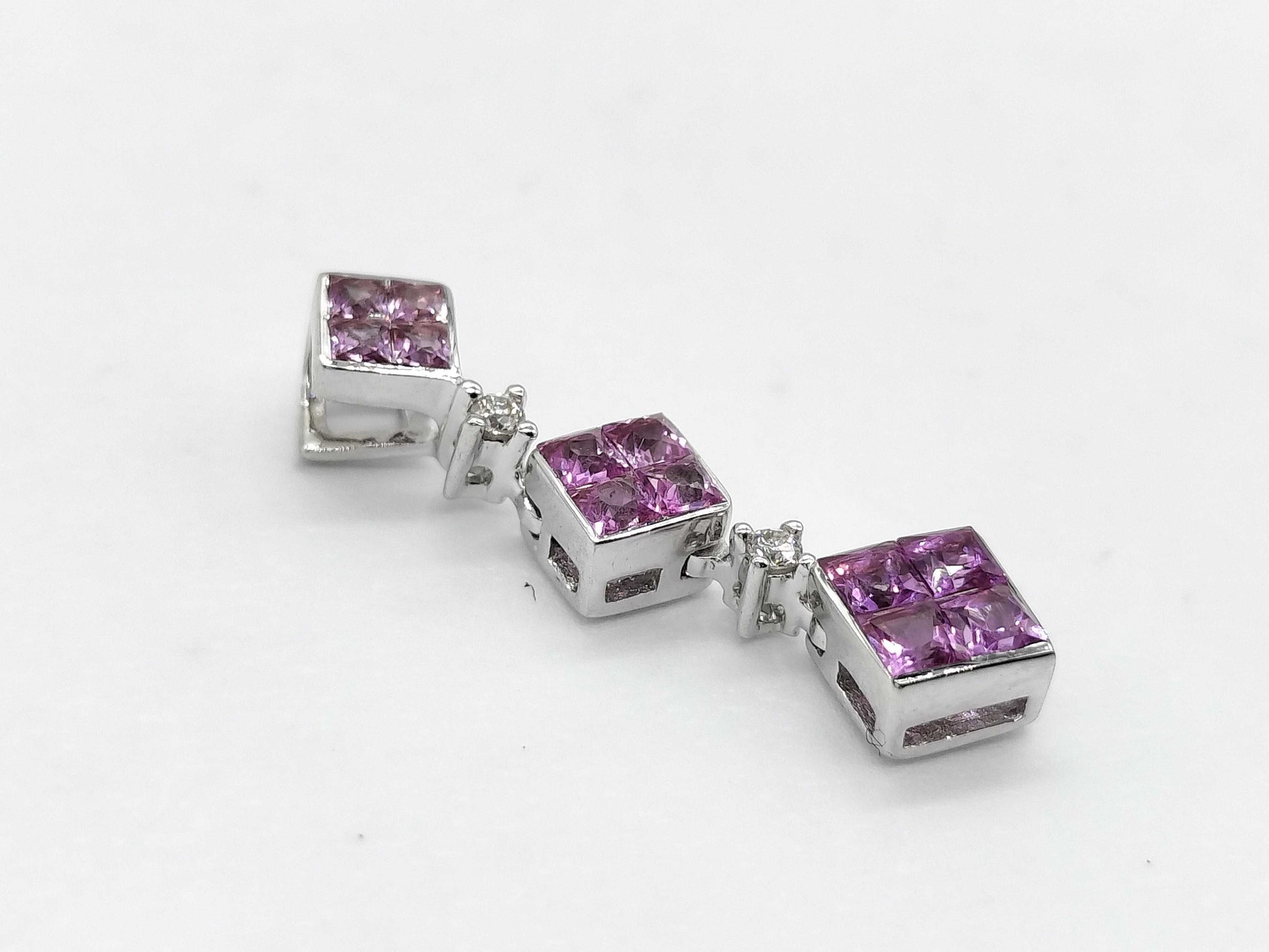 S 0.45ct D 0.01ct K18WG 1.1g Pendant Top 