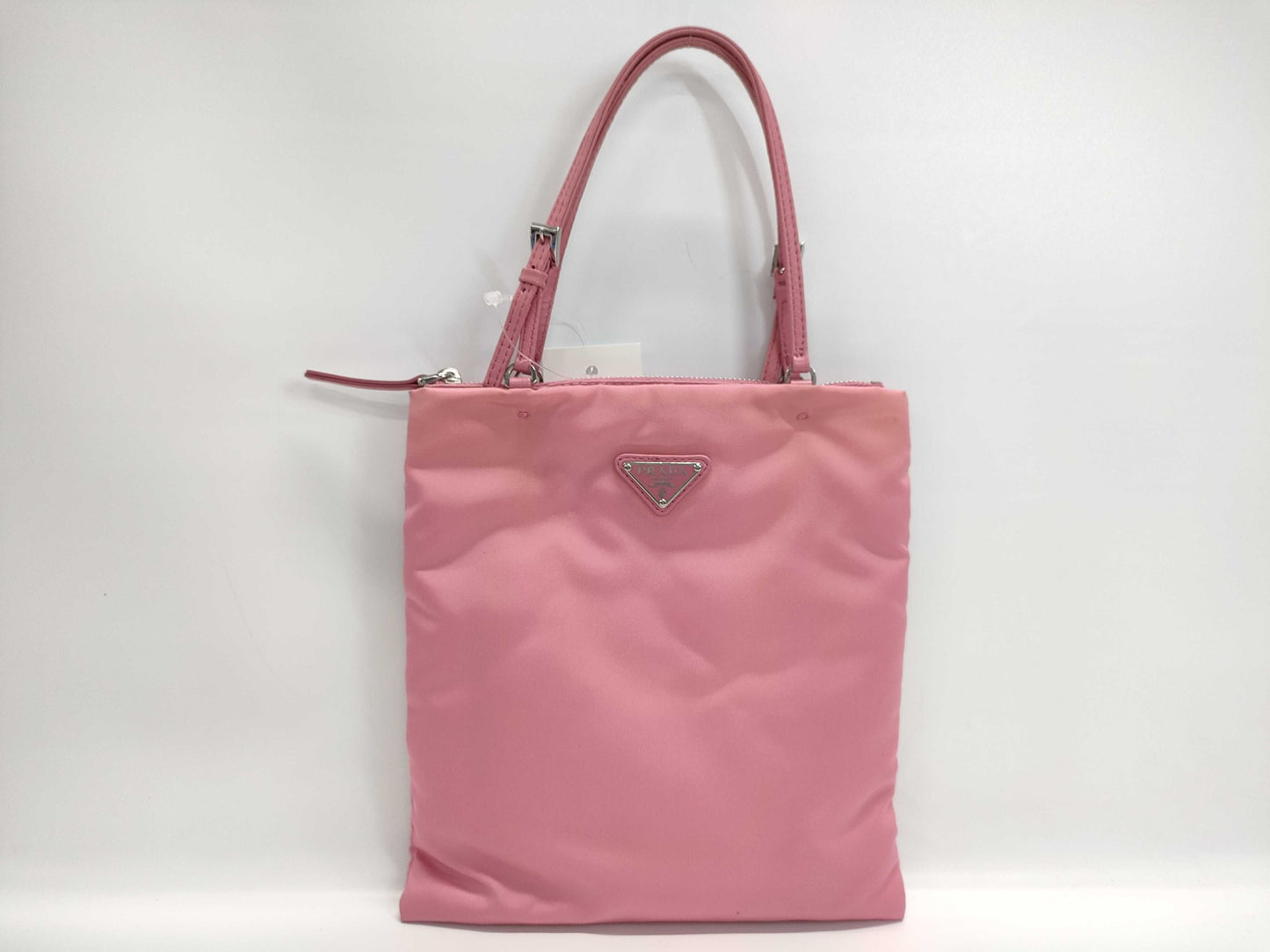 PRADA Nylon Chain Pink Handbag
