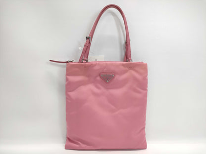 PRADA Nylon Chain Pink Handbag