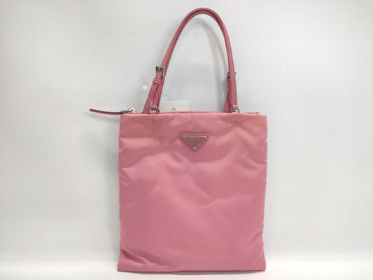 PRADA Nylon Chain Pink Handbag