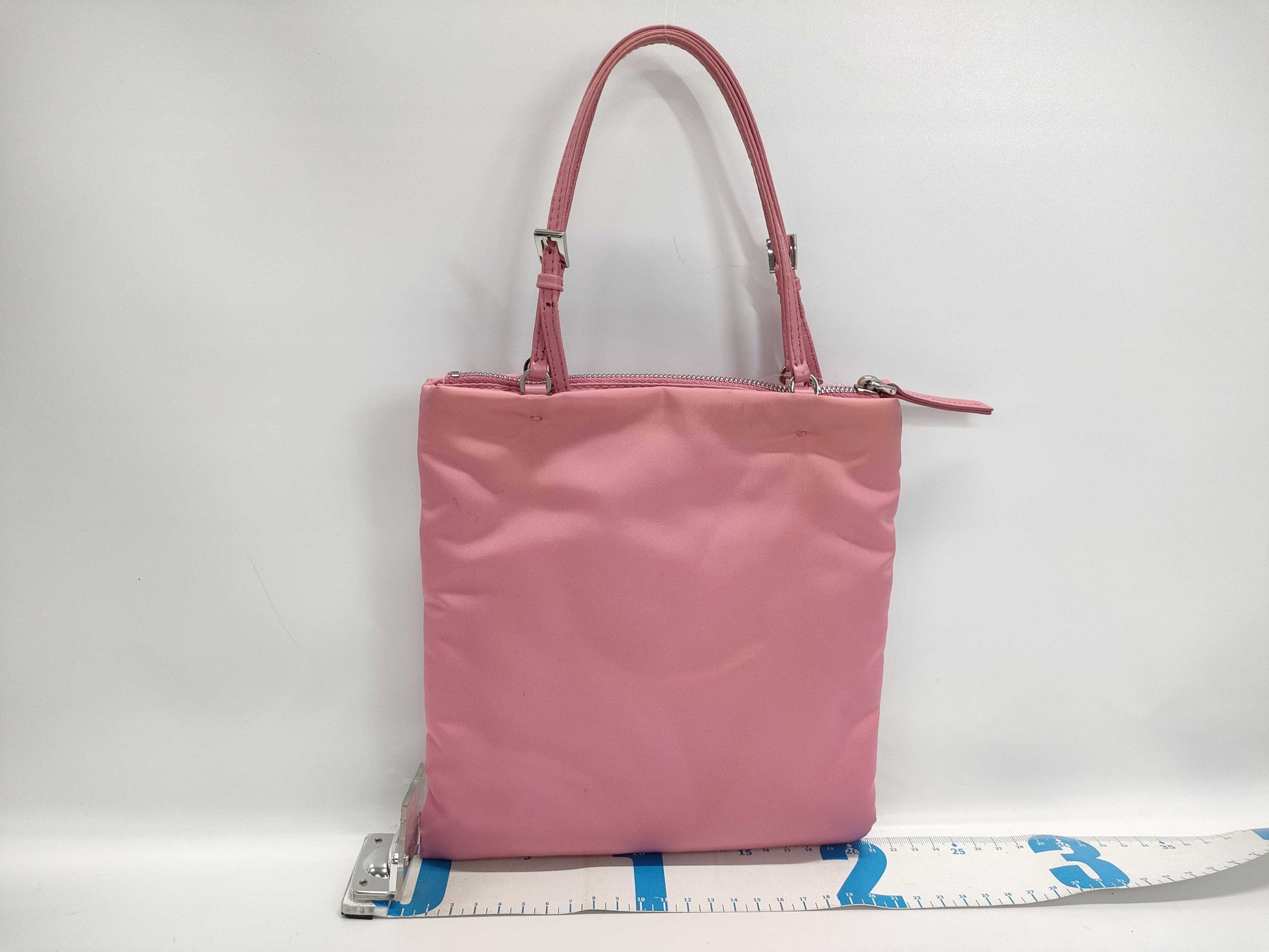 PRADA Nylon Chain Pink Handbag