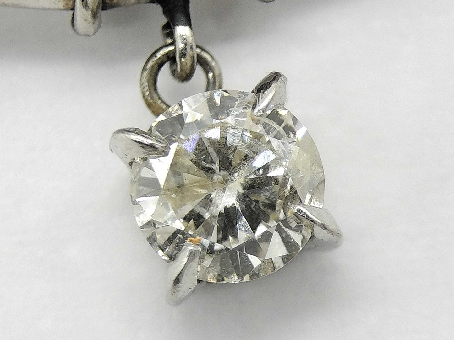 D0.273ct Pt850/K18 2.6g Necklace 