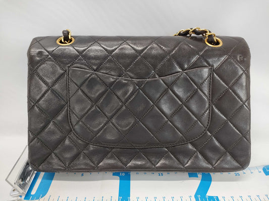 CHANEL Lambskin Matlasse 23 W Flap 2nd Shoulder Bag