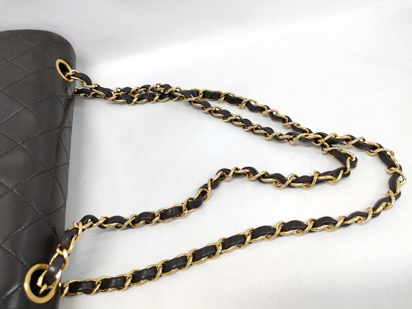 CHANEL Lambskin Matlasse 23 W Flap 2nd Shoulder Bag