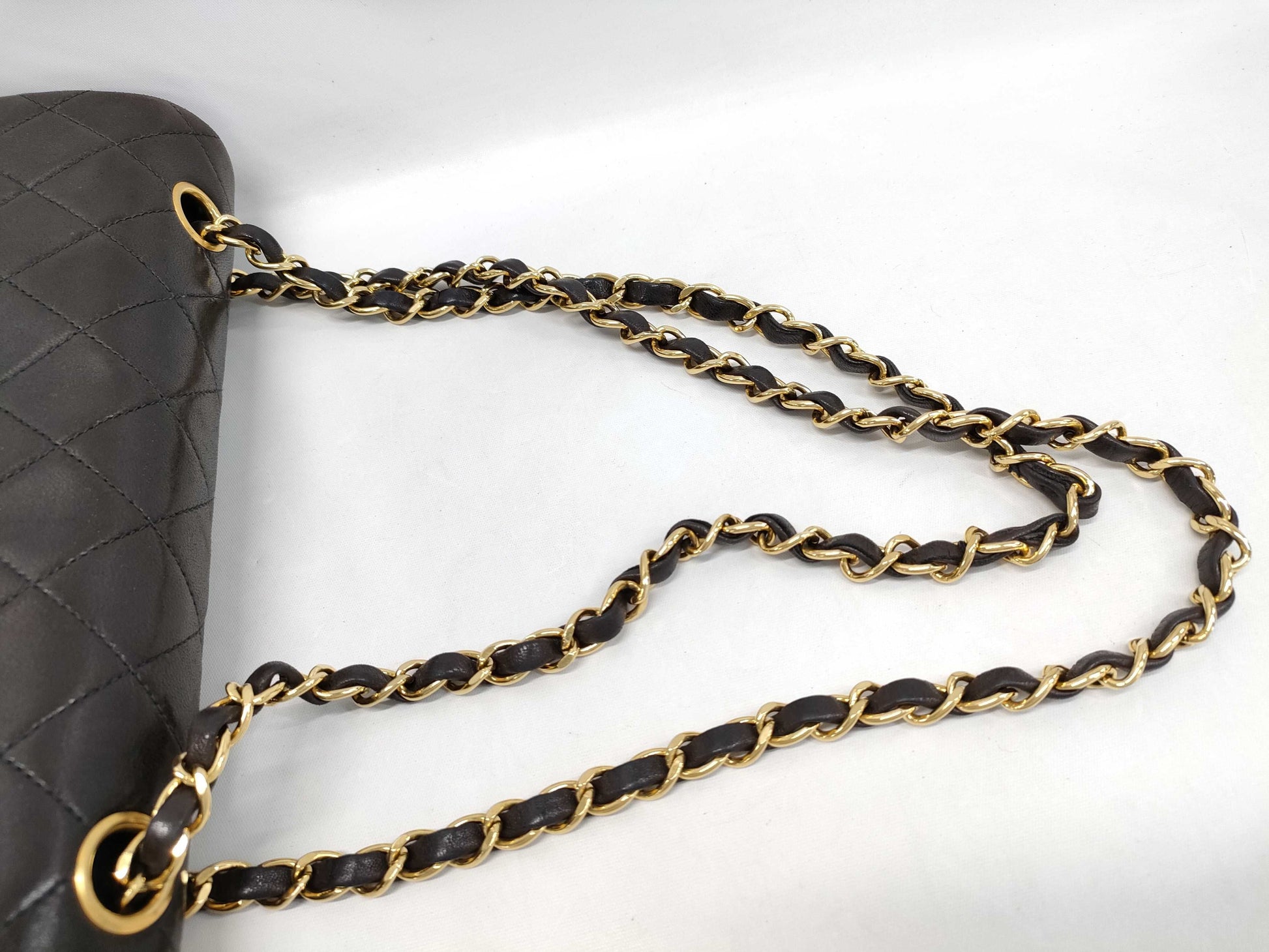 CHANEL Lambskin Matlasse 23 W Flap 2nd Shoulder Bag