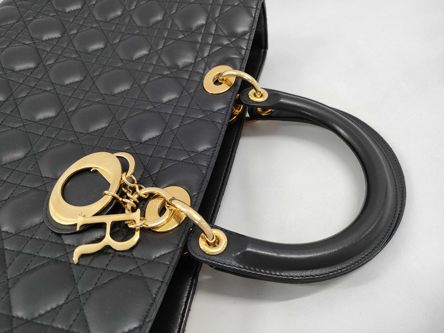 Dior Lady Dior Lamb Canage Handbag