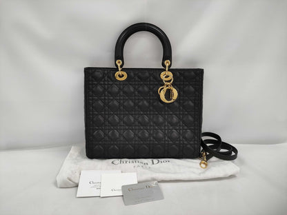 Dior Lady Dior Lamb Canage Handbag
