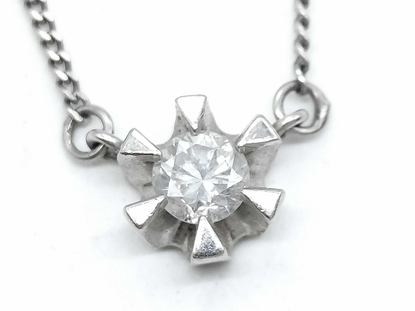 D0.22ct Pt850 2.8g Necklace 