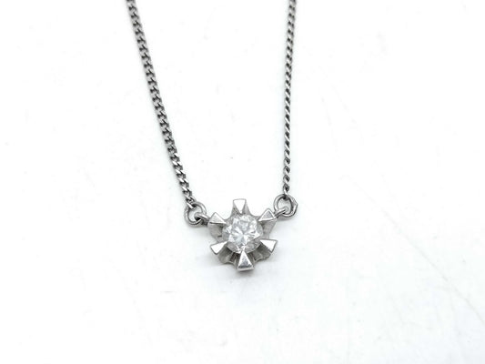 D0.22ct Pt850 2.8g Necklace 