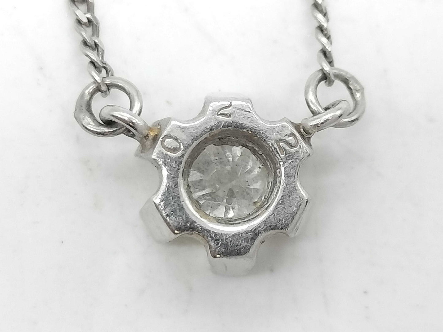 D0.22ct Pt850 2.8g Necklace 