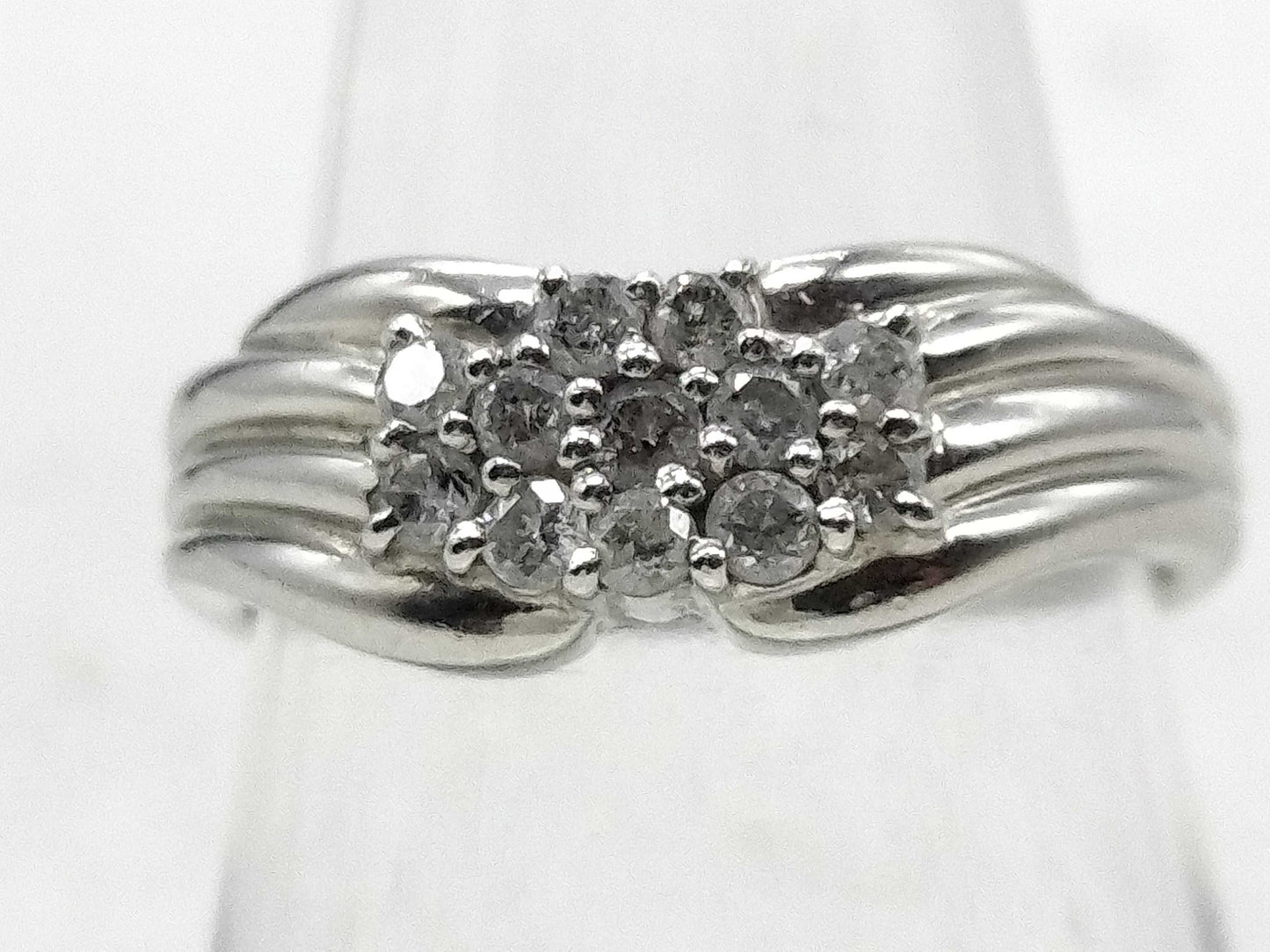 D0.30ct Pt900 3.8g Ring 