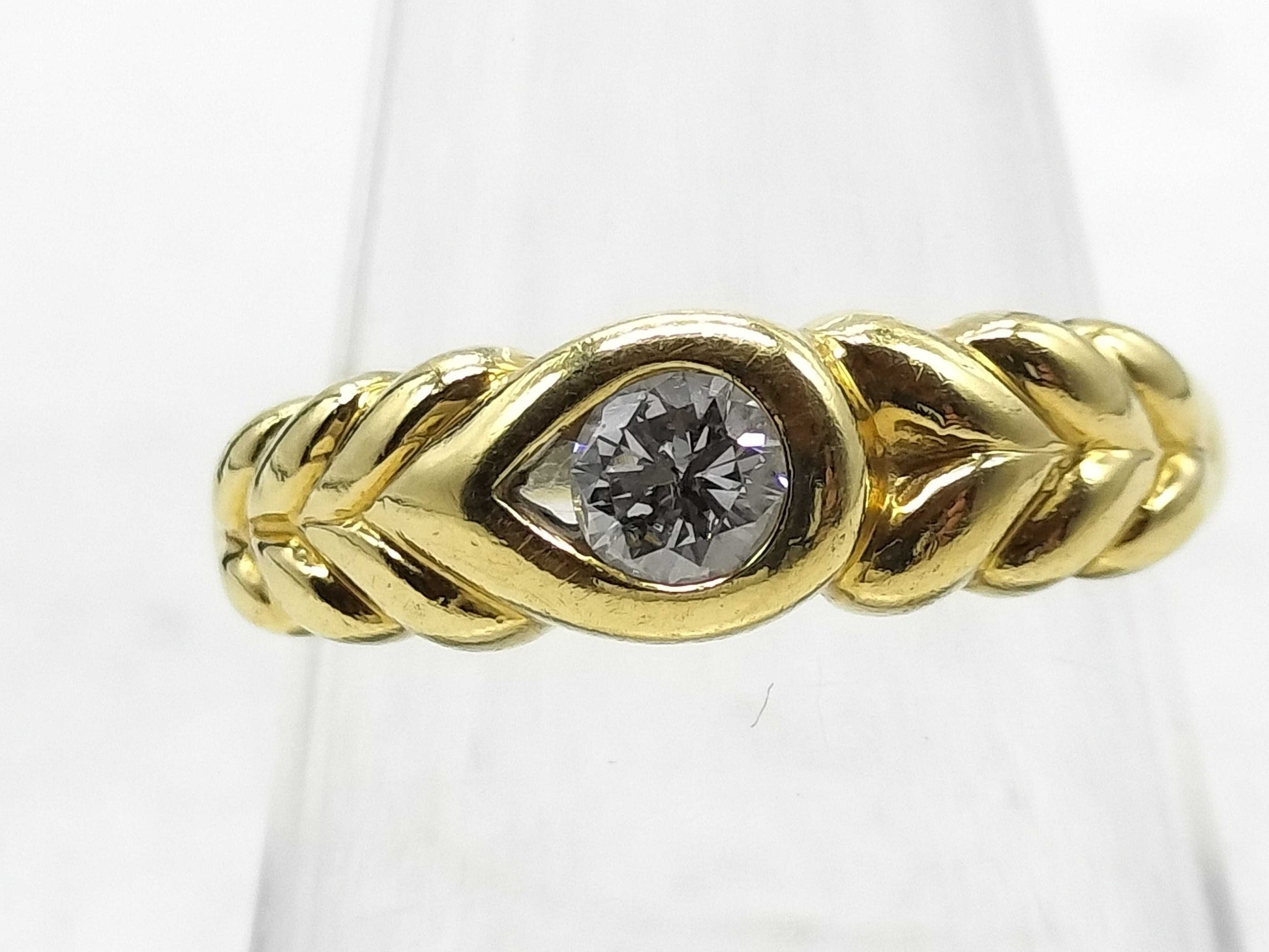 D0.218ct K18 4.1g Ring 