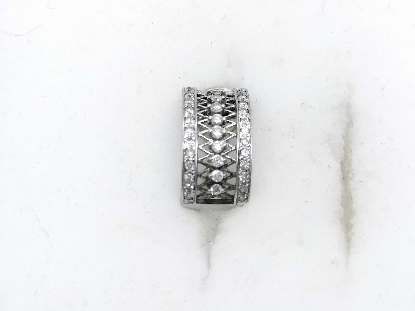 D0.42ct K18WG 3.3g Earrings 