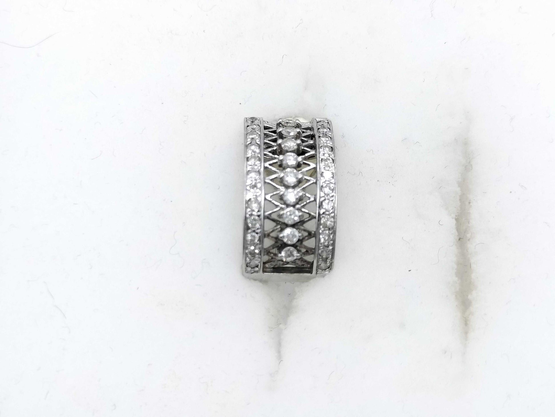 D0.42ct K18WG 3.3g Earrings 