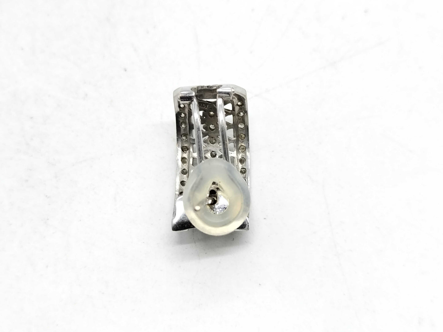 D0.42ct K18WG 3.3g Earrings 