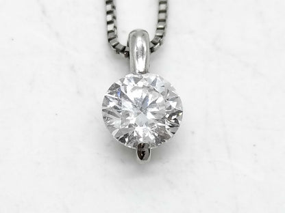 D0.332ct Pt900/Pt850 1.8g Necklace 