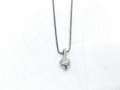 D0.332ct Pt900/Pt850 1.8g Necklace 