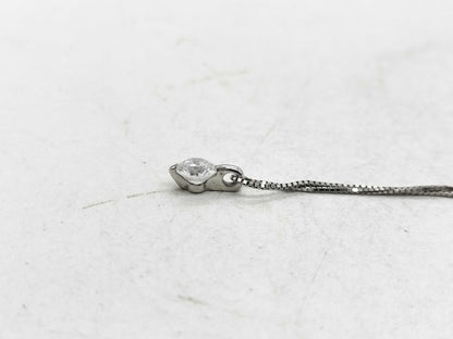 D0.332ct Pt900/Pt850 1.8g Necklace 