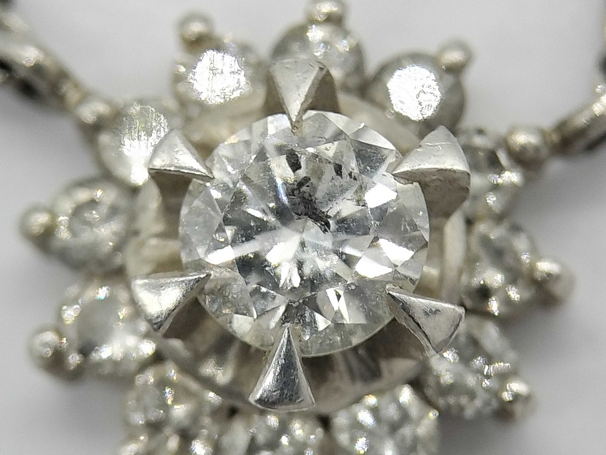 D0.25ct FD0.25ct Pt900/Pt850 4.2g Necklace 