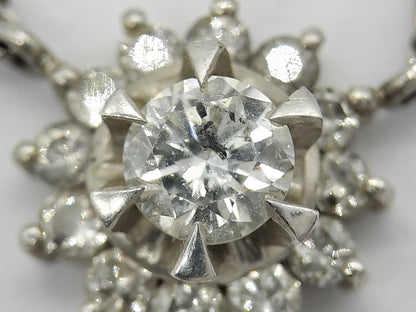 D0.25ct FD0.25ct Pt900/Pt850 4.2g Necklace 