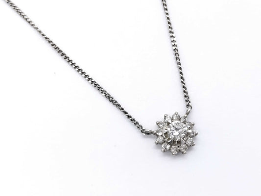 D0.25ct FD0.25ct Pt900/Pt850 4.2g Necklace 