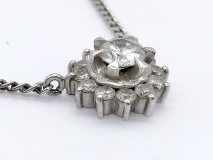 D0.25ct FD0.25ct Pt900/Pt850 4.2g Necklace 
