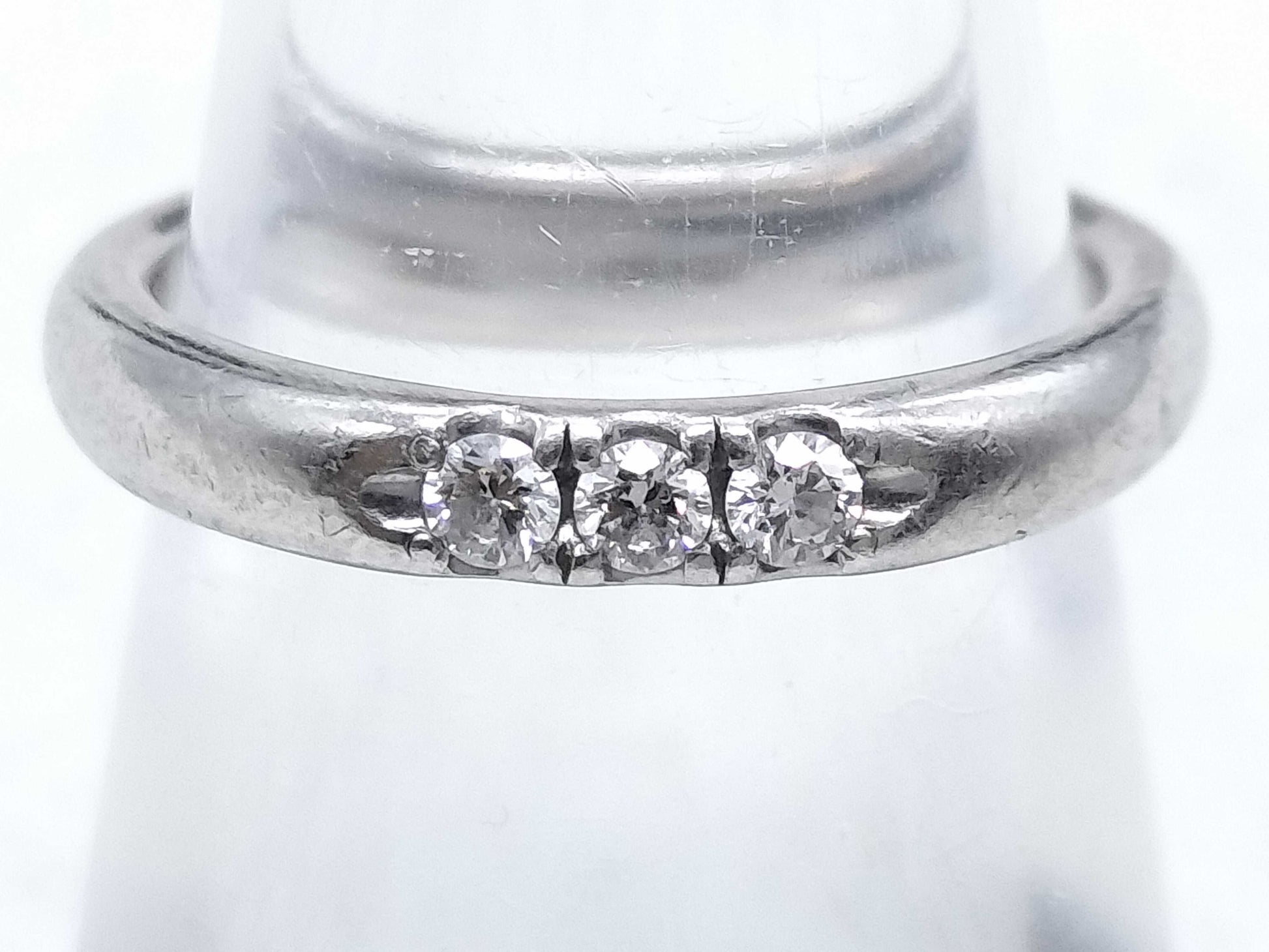 4℃ Diamond Pt950 4.3g Ring 