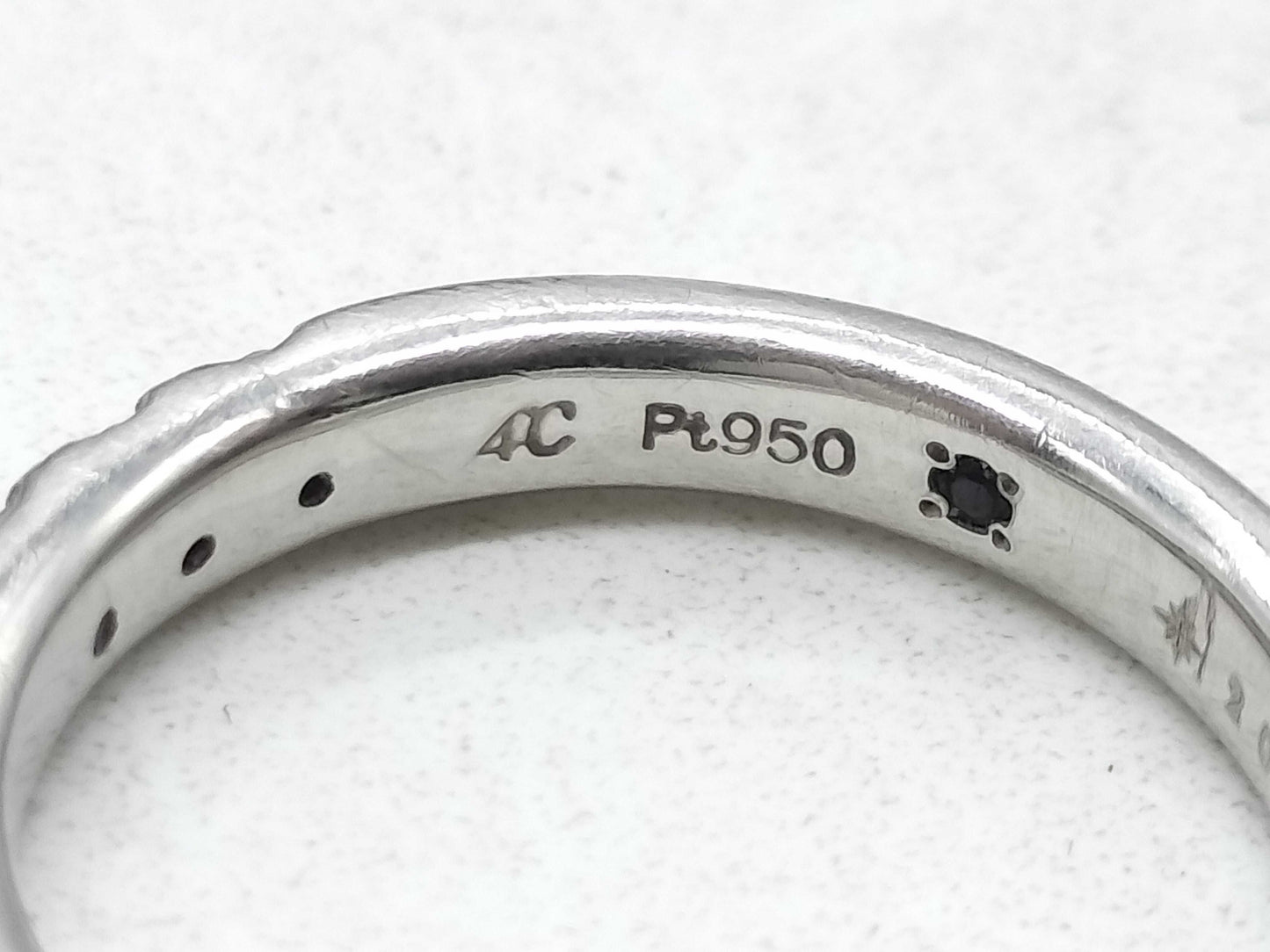 4℃ Diamond Pt950 4.3g Ring 