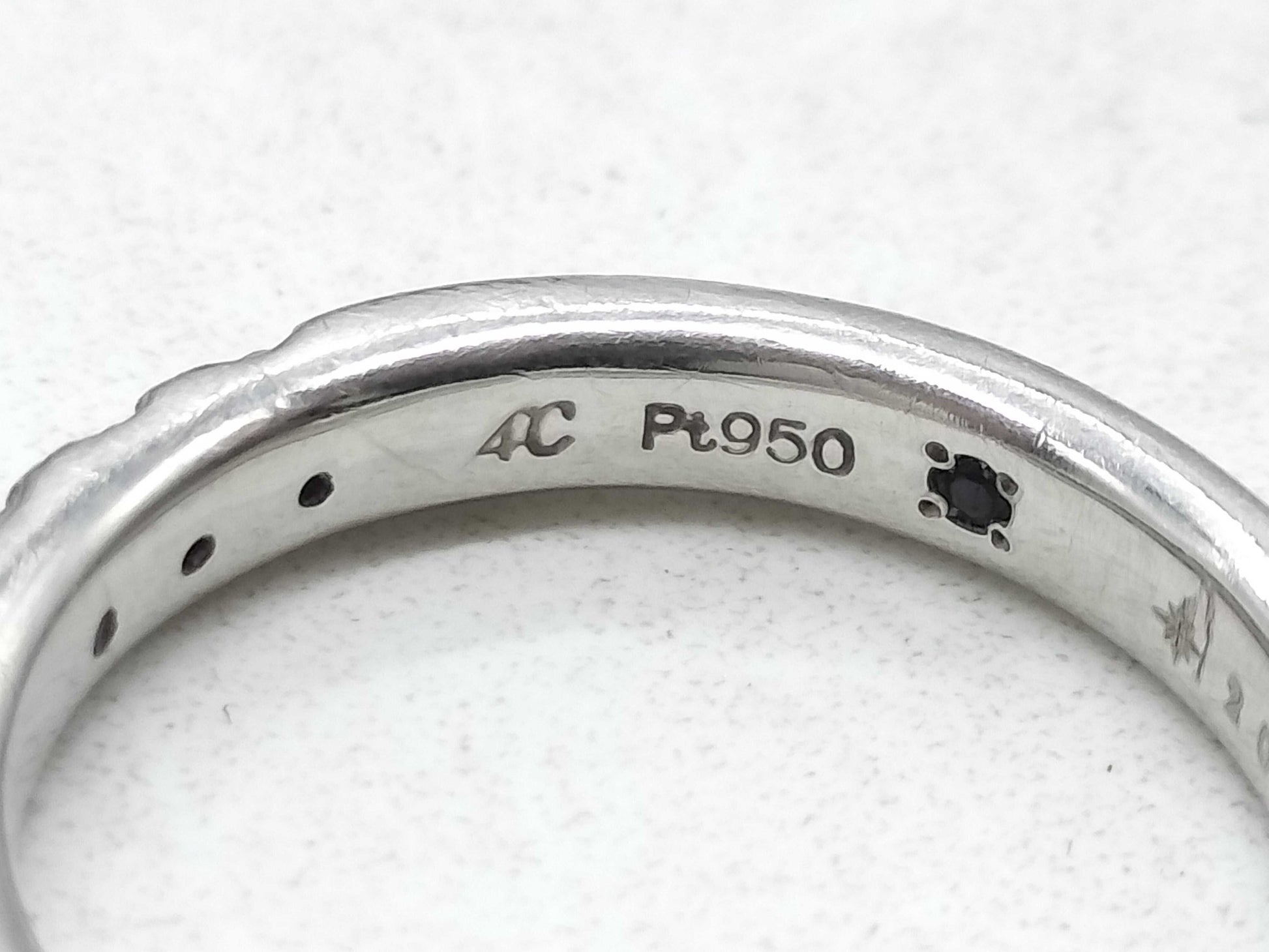 4℃ Diamond Pt950 4.3g Ring 
