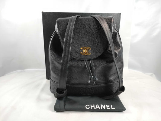 CHANEL Caviar Skin Coco Mark Backpack, No. 4