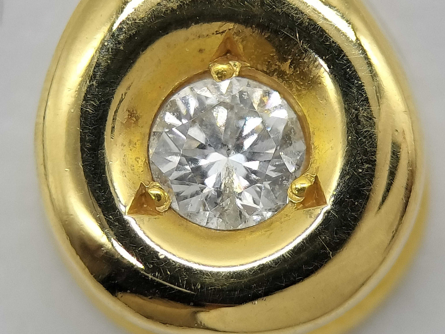 D0.10ct K18 0.9g Pendant Top 