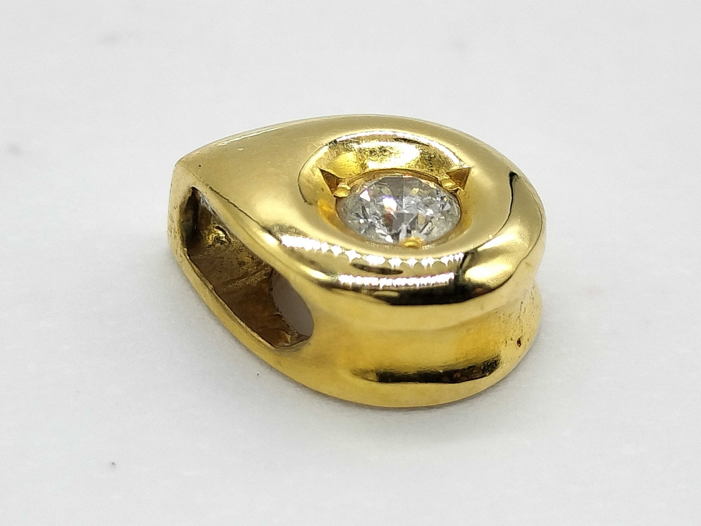 D0.10ct K18 0.9g Pendant Top 