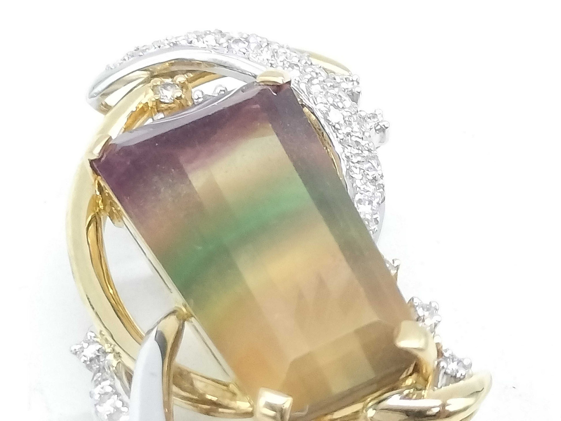 Colored Baroque Pearl, Diameter: Approx. 8.6mm, D0.59ct, 15.7g, K18/Pt900, Brooch 