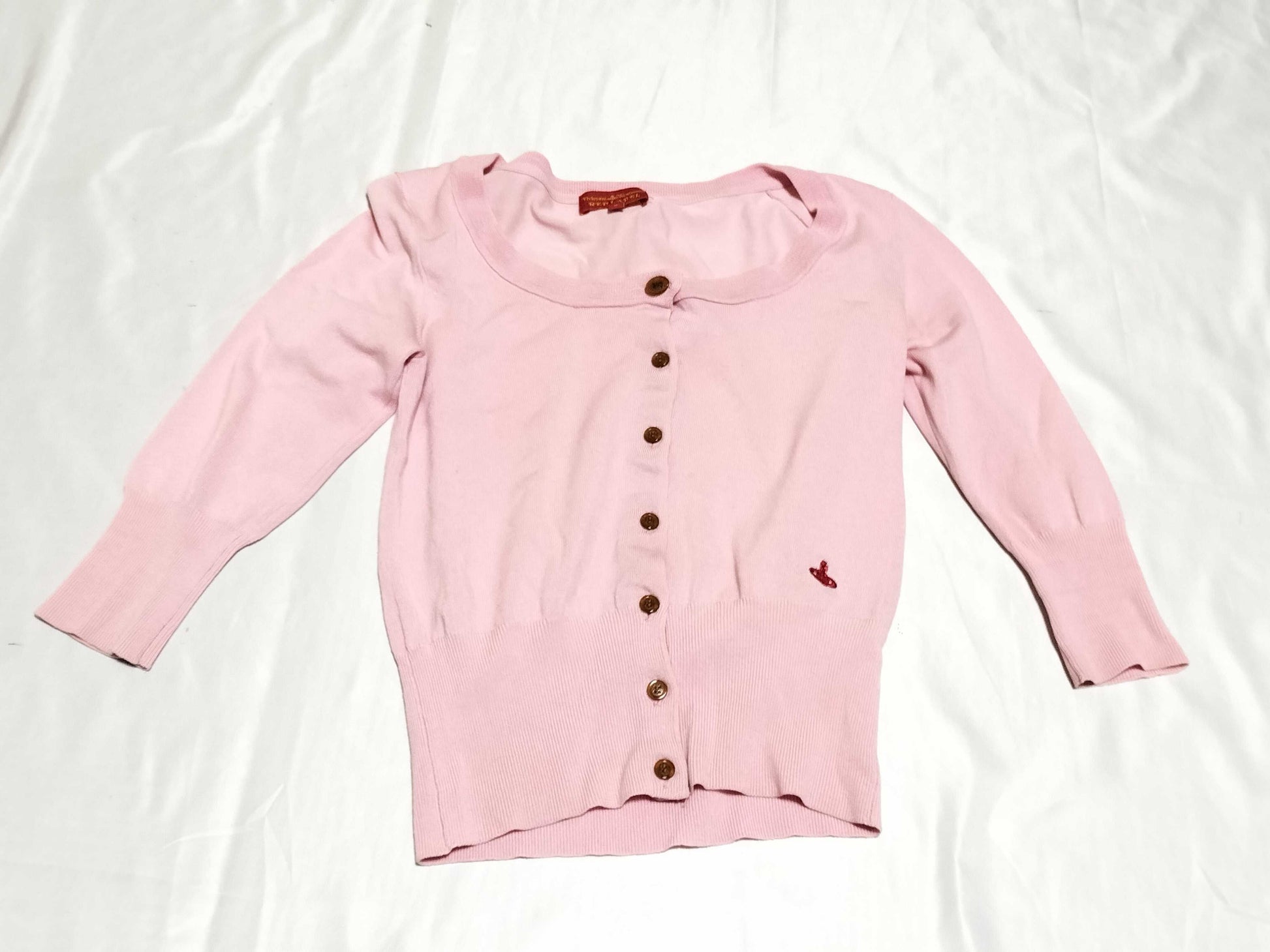 Vivienne Westwood □ Vivienne Red Knit Cardigan Size 2 Cardigan