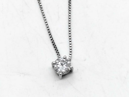 D0.21ct Pt900/Pt850 1.6g Necklace 