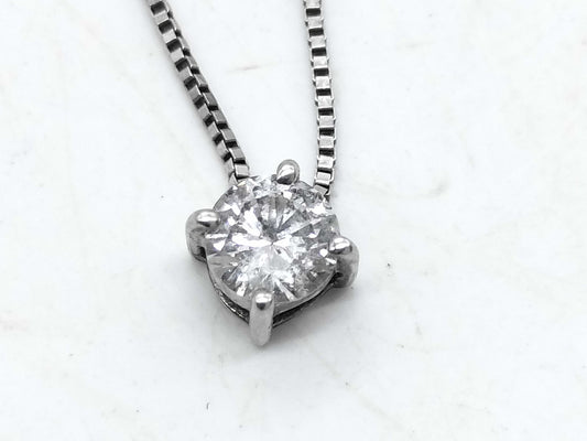 D0.21ct Pt900/Pt850 1.6g Necklace 