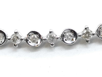 D1.00ct K18WG 5.9g Bracelet/Bangle 