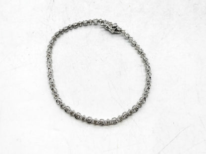 D1.00ct K18WG 5.9g Bracelet/Bangle 