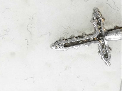 D0.15ct Pt900 1.2g earrings 