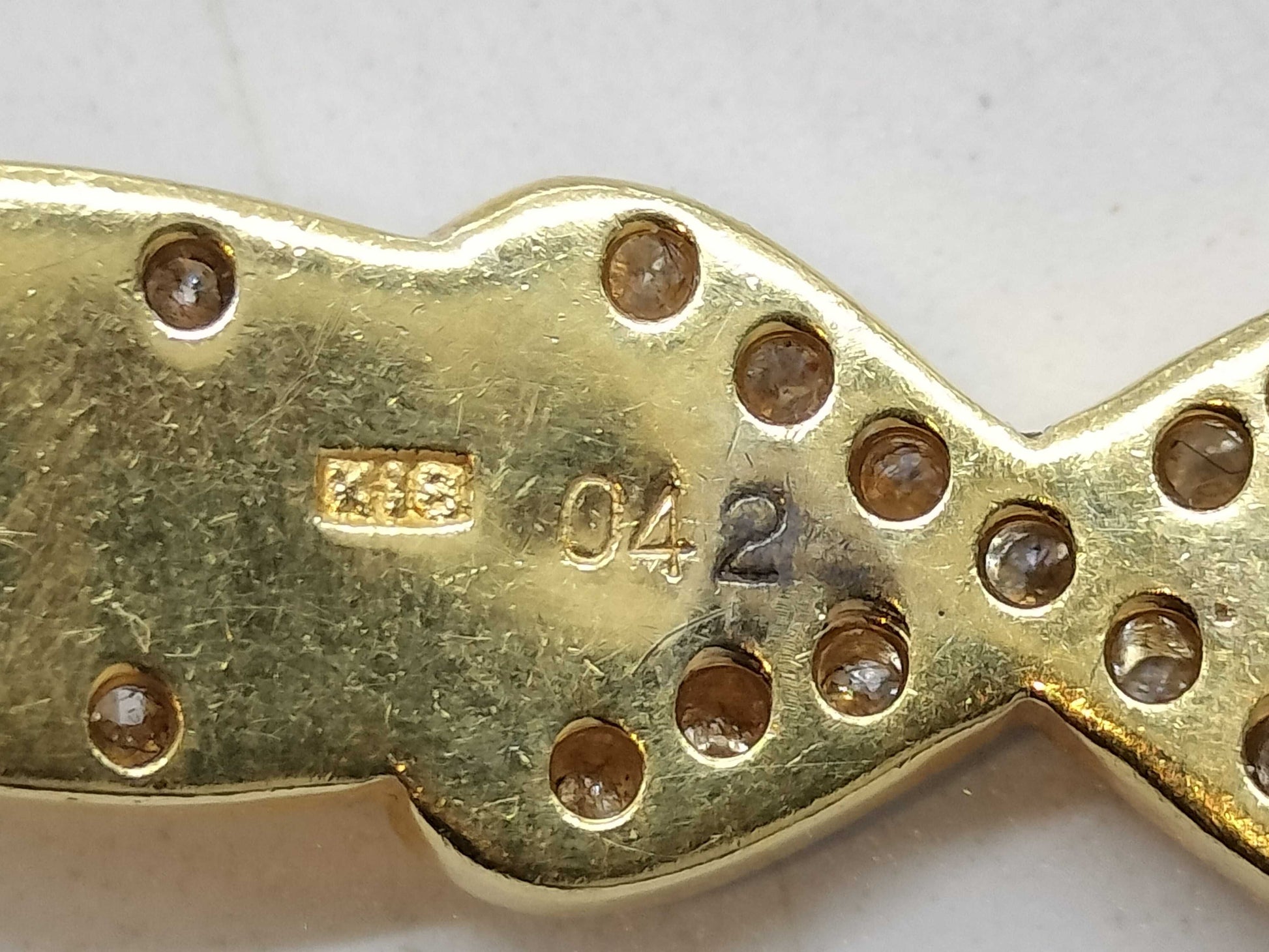 D0.42ct K18 27.0g Bracelet/Bangle 