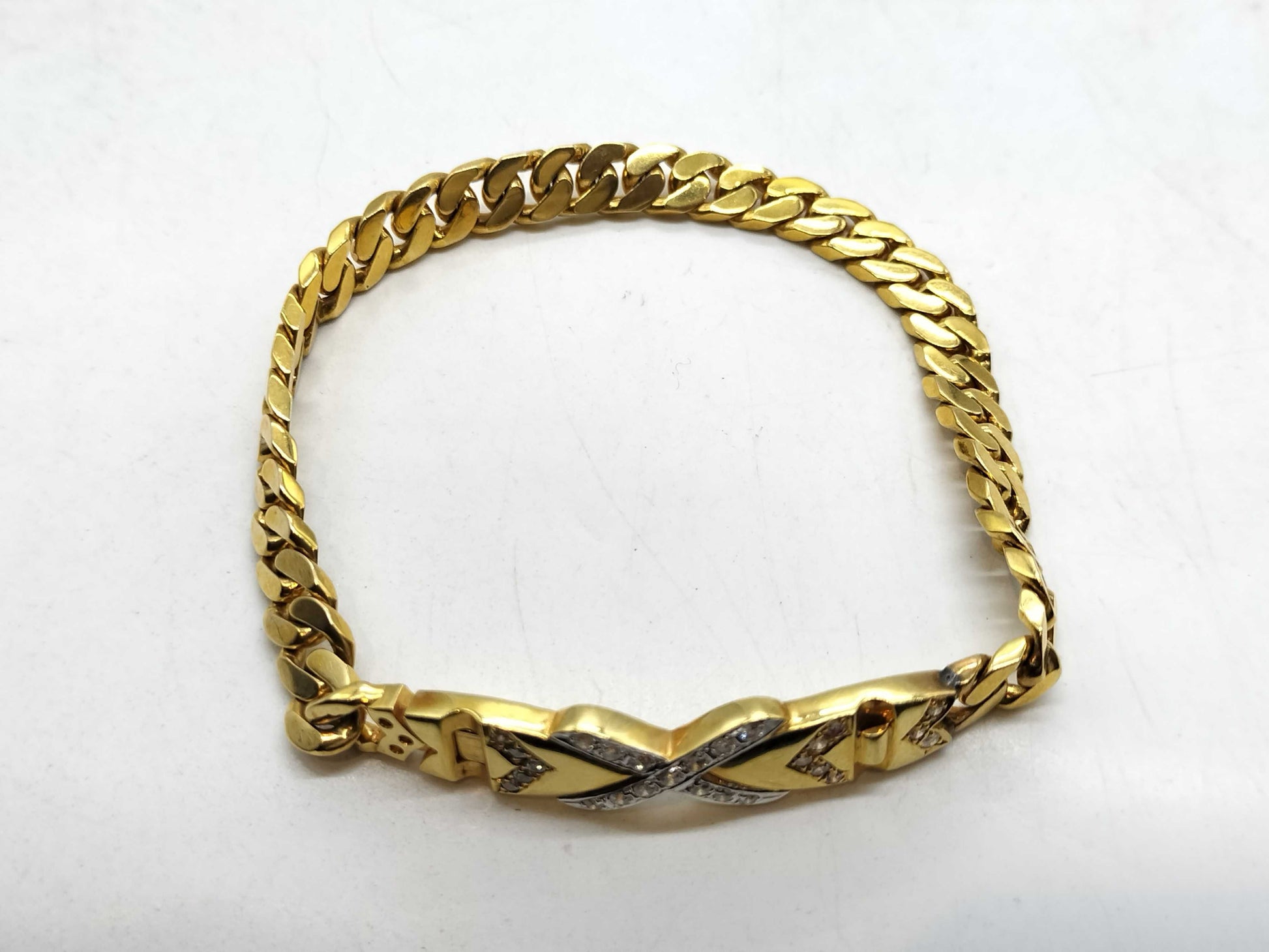 D0.42ct K18 27.0g Bracelet/Bangle 