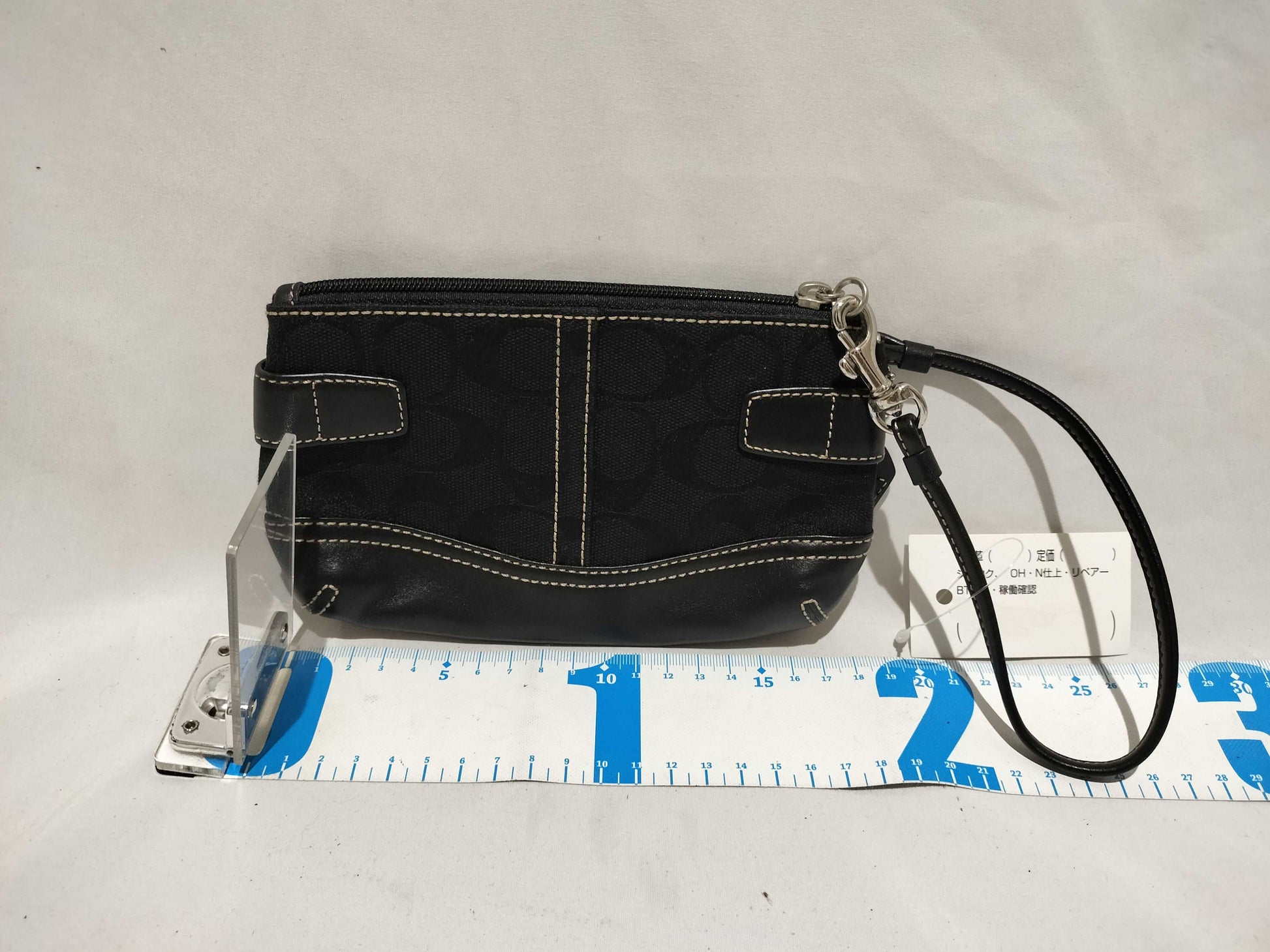 COACH Signature Pouch Mini Canvas Pouch