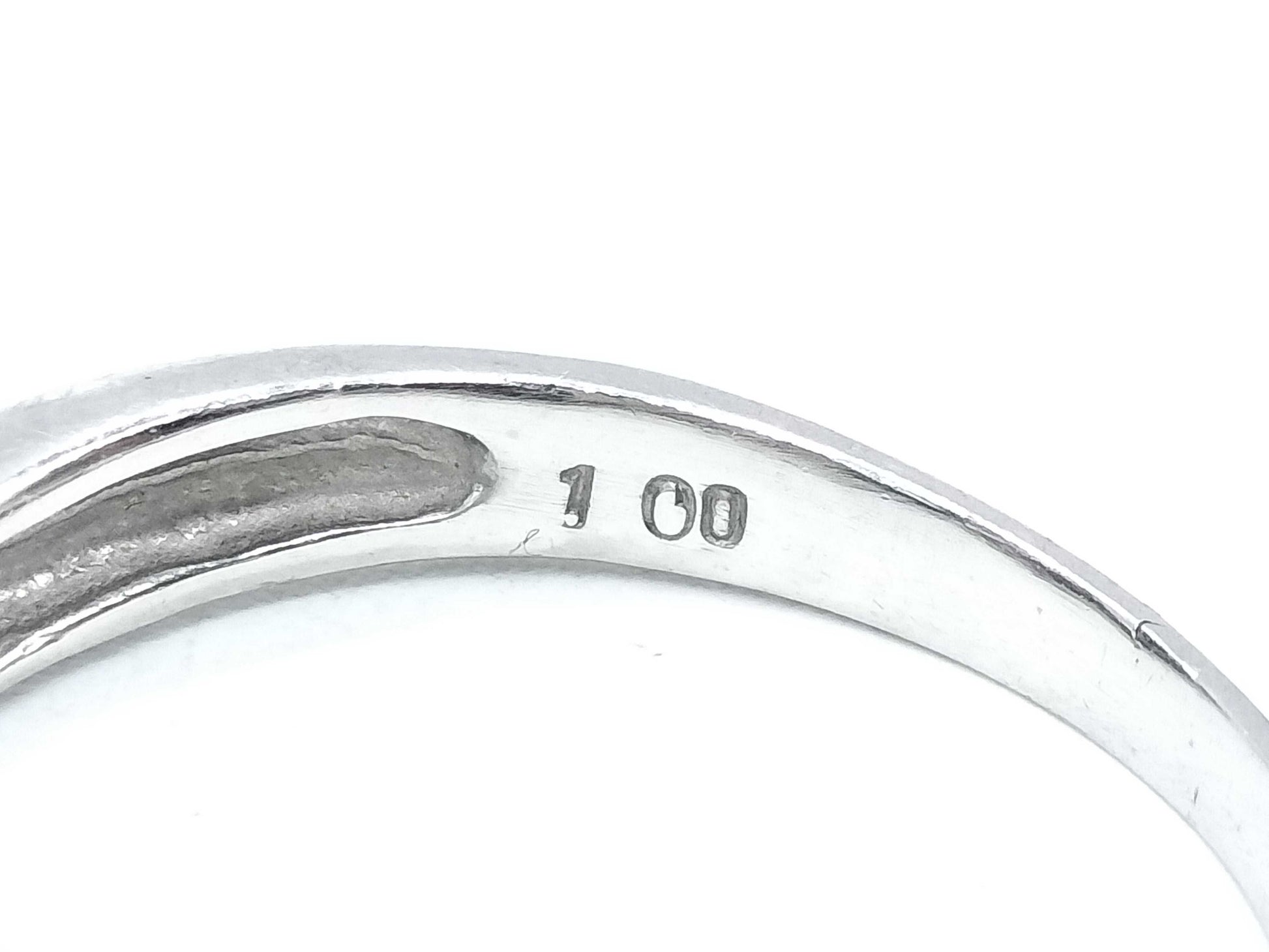 S1.00ct D0.16ct Pt900 4.4g Ring 