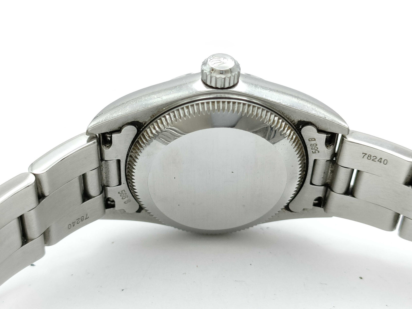 ROLEX 76080 K418061 White Dial Oyster Breath Women's Watch